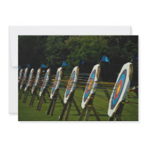 Archery targets near Brentwood, Essex, U.K. Personalized Invitation