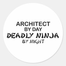 Architect Deadly Ninja by Night Stickers