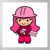 Architect Girl Poster