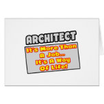 Architecte… plus que le travail, mode de vie carte de vœux