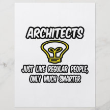 Architects...Regular People, Only Smarter Full Colour Flyer
