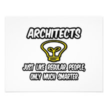 Architects...Regular People, Only Smarter Custom Announcements