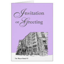 Architectture in lilac cards