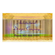 Architectural  Designs - golden tone Business Cards
