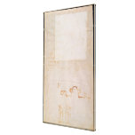 Architectural Study with Notes Stretched Canvas Prints