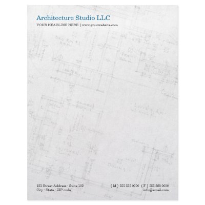 Architecture Floor Plan letterhead by BluePlanet