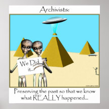 Archivistes - préservant le passé (aliens) posters
