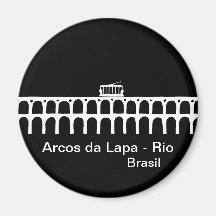 Archs of Lapa - Rio de Janeiro Refrigerator Magnets