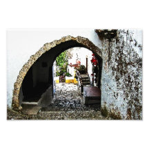 Archway in Obidos Portugal Art Photo
