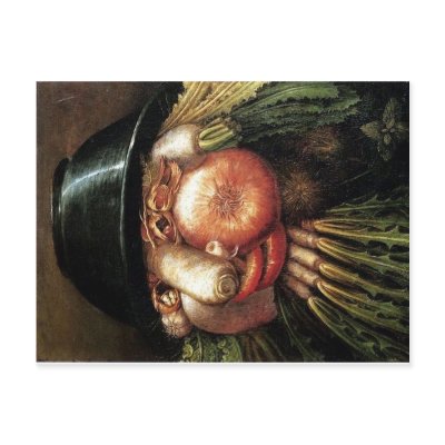 Arcimboldo The Greengrcer Postcard by dita48