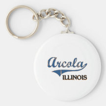 Arcola Illinois City Classic Key Chain