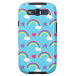 Arcs-en-ciel, coeurs et étoiles coque samsung galaxy s3