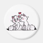 Arctic Fox Kiss Magnet
