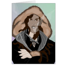Arctic Hoodie Greeting Cards