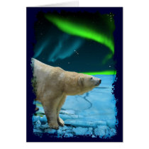 Arctic Polar Bear & Aurora Art Gifts