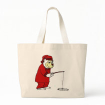 Arctic Polar Bear Ice Fishing in PJs Tote Bag