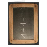 Ardoise #04 - Mathematical Lessons Greeting Card
