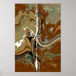 Ardoise - affiche d'art abstrait