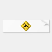 Are We Heading Towards A Fiscal Cliff? (Econ Sign) Bumper Sticker