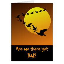 Are we there yet Dad? Sexist Father's Day Card