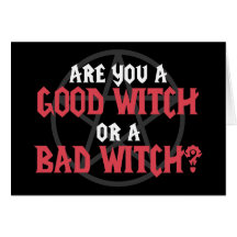 Are you a Good Witch or a Bad Witch Cards