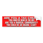 ARE YOU  A TAX CHEAT OR A RADICAL COMMUNIST?