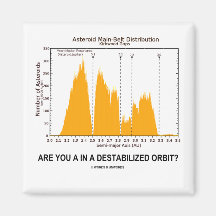 Are You In A Destabilized Orbit? (Kirkwood Gaps) Fridge Magnet