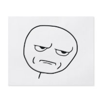 Are You Kidding Me Rage Face Meme Personalized Flyer