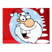 ARE YOU NAUGHTY OR NICE-SANTA POSTCARDS