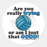 Are you really trying, or am I that good? Stickers