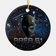 Area 51 christmas tree ornaments