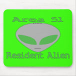 Area 51 Resident Alien Mousepad