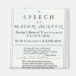Areopagitica'  a speech of John Milton Magnets