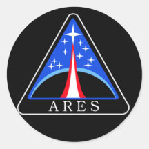 Ares Launch Vehicle Round Stickers