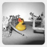 'Arg! Monsters!' Rubber Duck Sticker