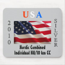 Argent des Etats-Unis 2010 - nordique combiné Tapis De Souris