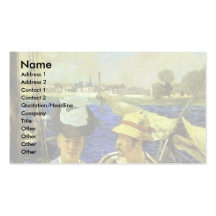 Argenteuil By Manet Edouard Business Card Template