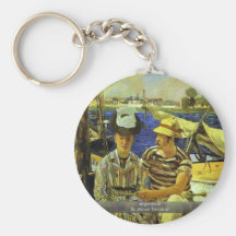 Argenteuil By Manet Edouard Key Chain