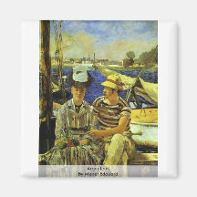 Argenteuil par Manet Edouard Magnets Pour Réfrigérateur