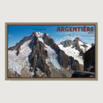 Argentiere - View from Grands Montets posters