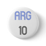 Argentina 10 design! pinback button