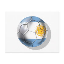 Argentina Argentine Soccer Ball Shirts Postcards
