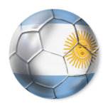 Argentina Argentine Soccer Ball Sports fans magnets