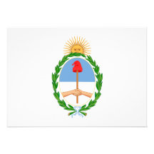 Argentina Coat of Arms Custom Invitations