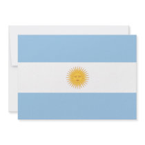 Argentina Flag Personalized Invites