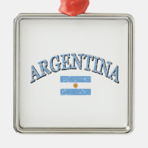 Argentina football design ornament