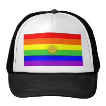 argentina gay proud rainbow flag homosexual hat