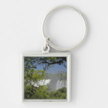 Argentina, Iguacu Falls in sun. 2 Key Chains