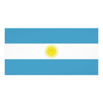 Argentina National Flag Photo Card Template