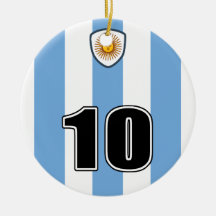 Argentina soccer クリスマスツリーオーナメント